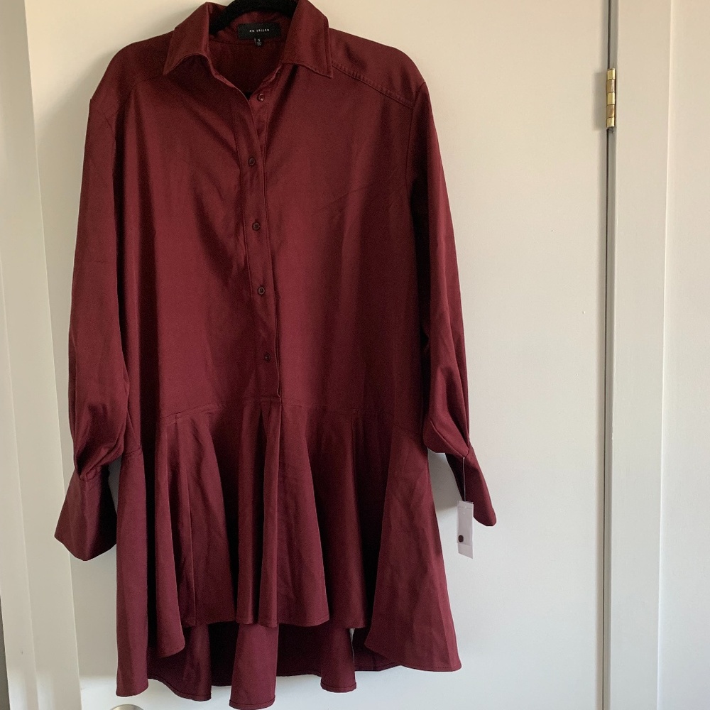 En Saison Button Down Shirt Dress